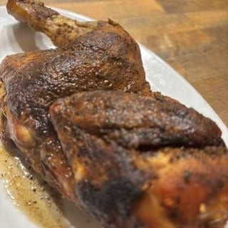 Smoked Half Chicken.