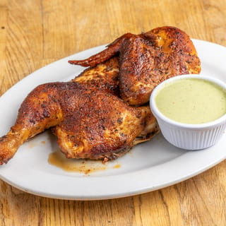 Smoked Half Chicken.
