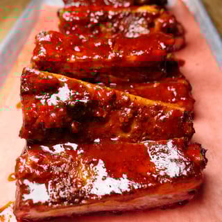 Sticky Glazed Ribs (Half Rack)